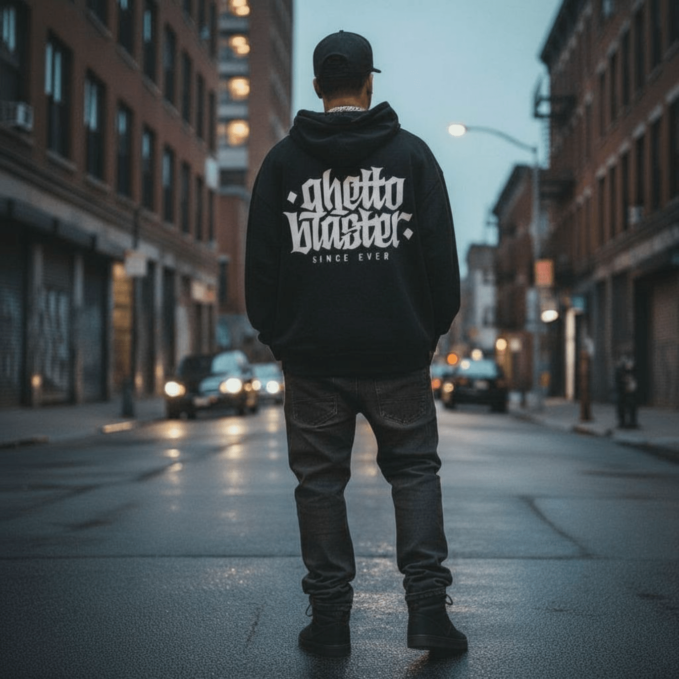 Corporate Hoodie Black - ghettoblasterwear