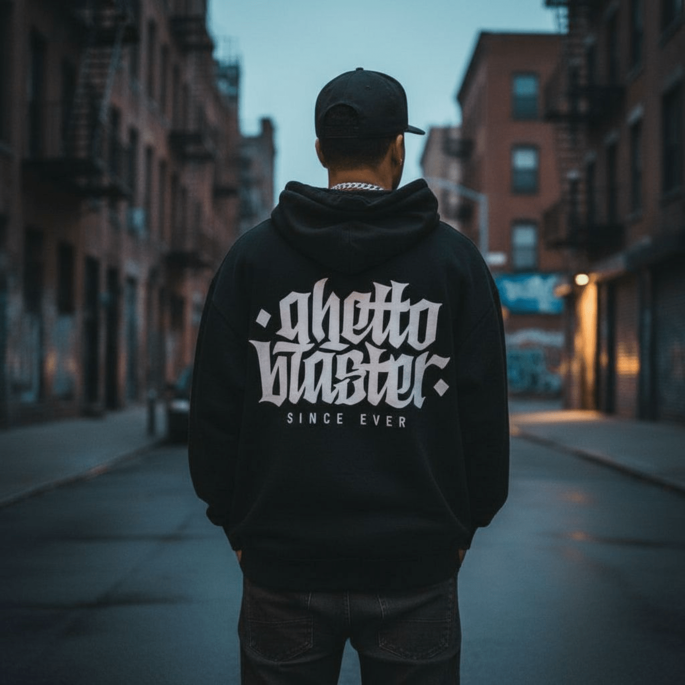 Corporate Hoodie Black - ghettoblasterwear