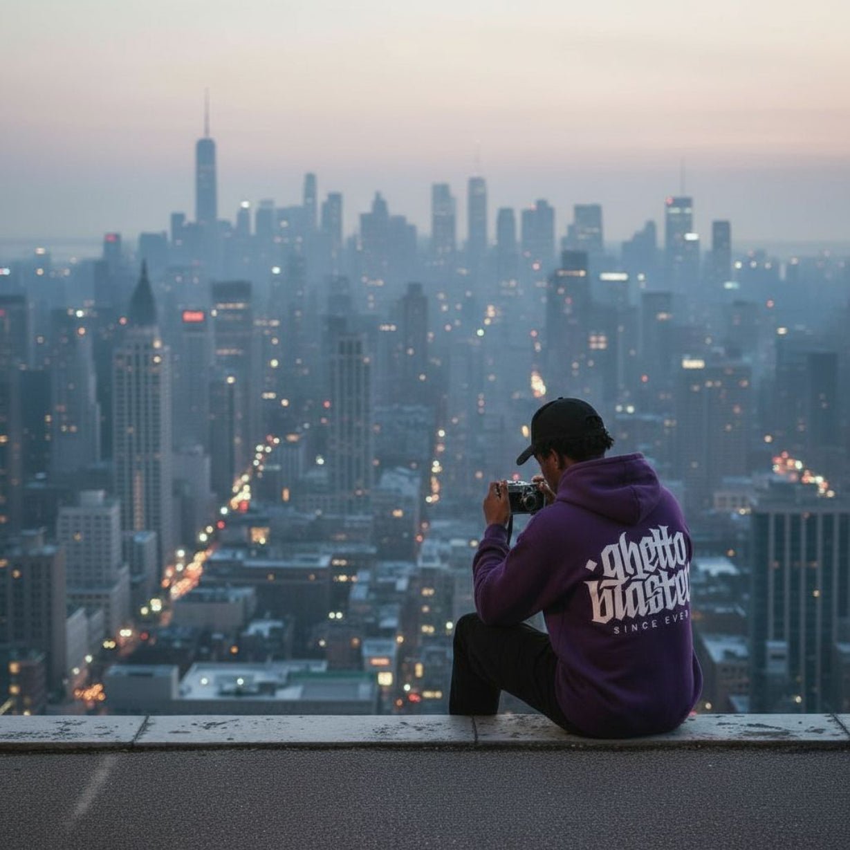 Corporate Hoodie Purple - ghettoblasterwear