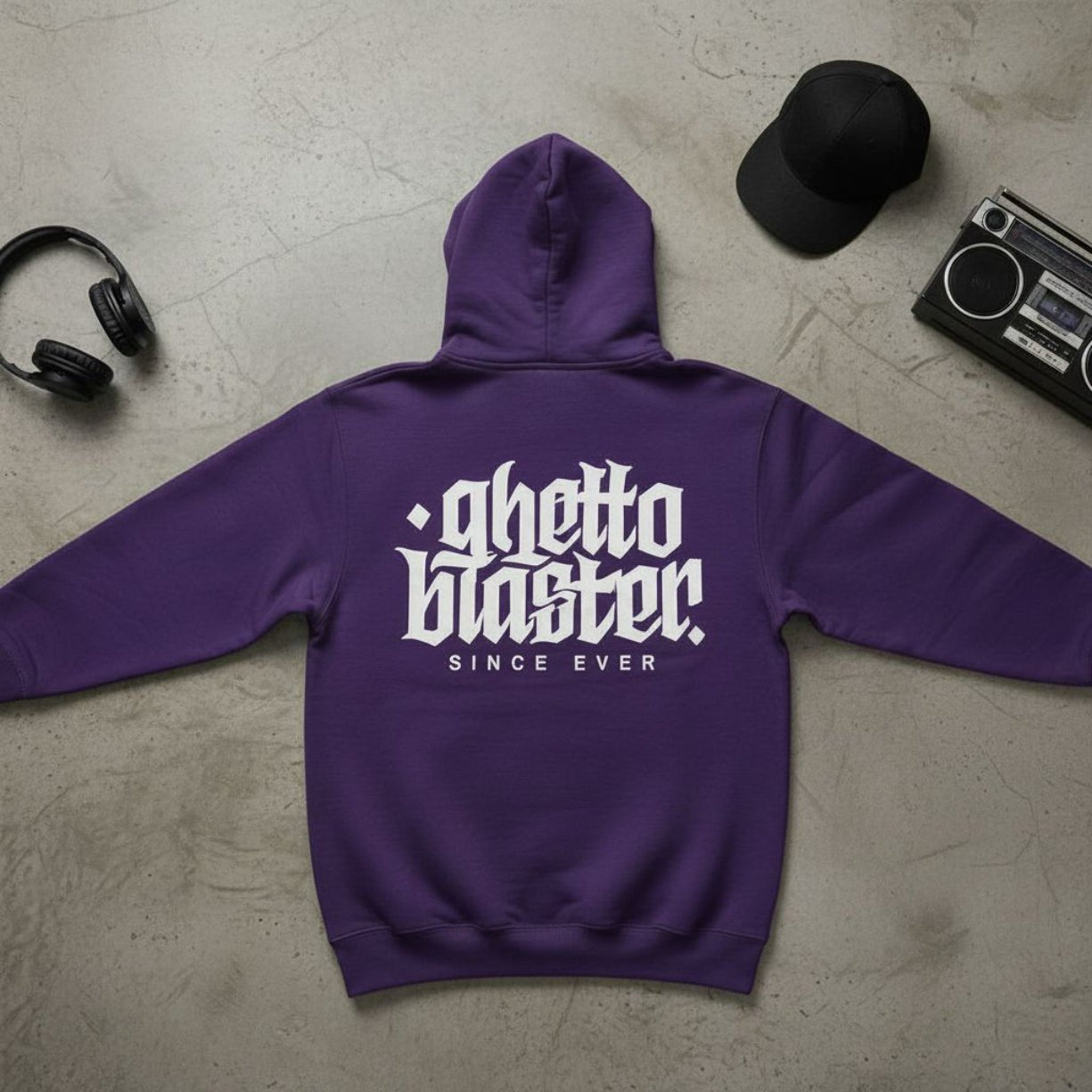 Corporate Hoodie Purple - ghettoblasterwear