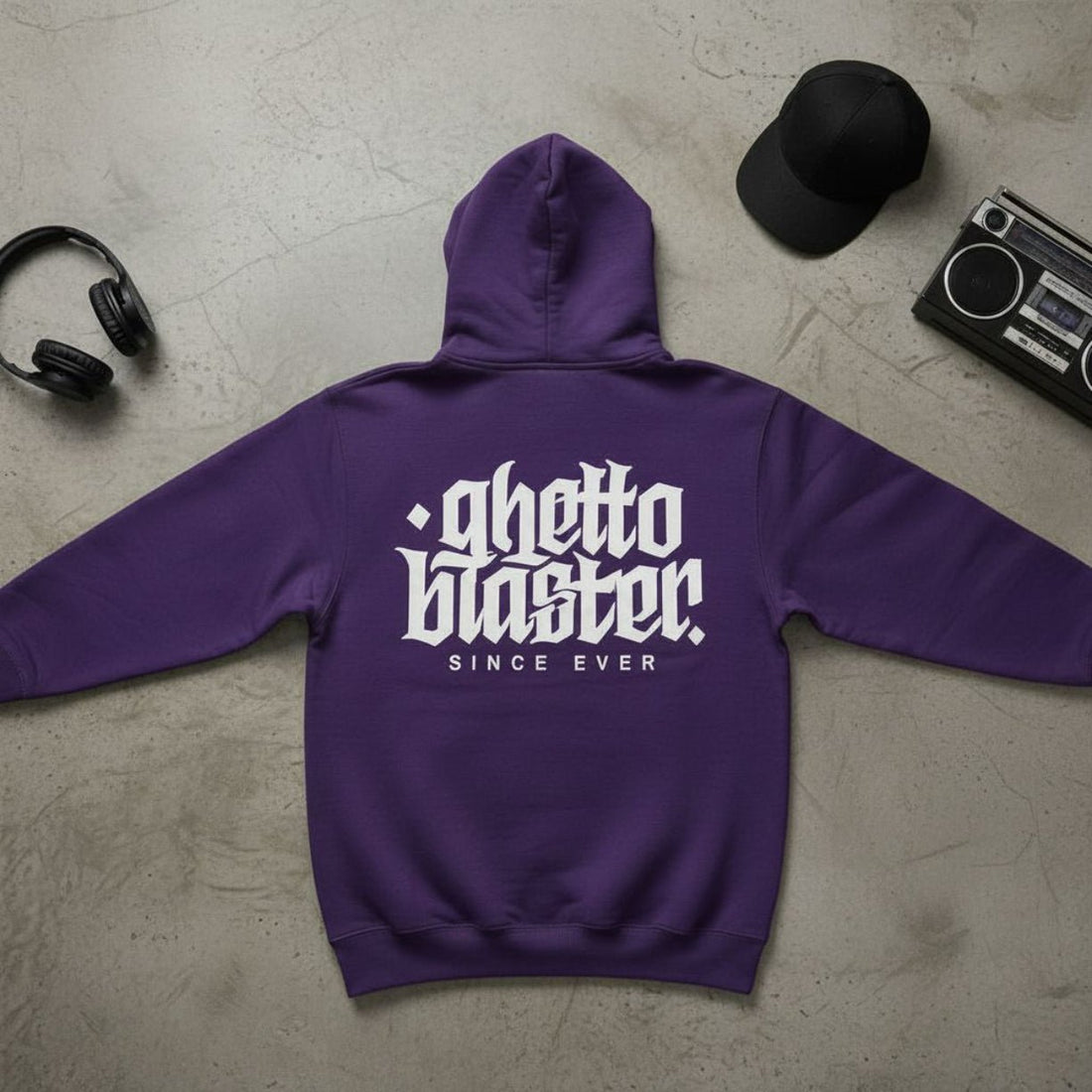 Corporate Hoodie Purple - ghettoblasterwear