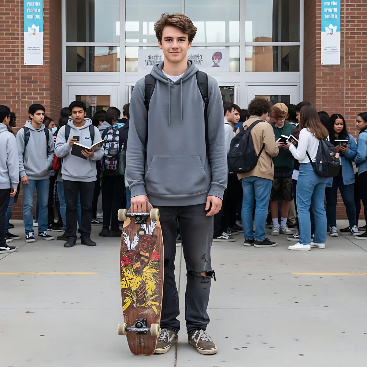 Cruiser Fishtail Tiki Totem 30" - ghettoblasterwear