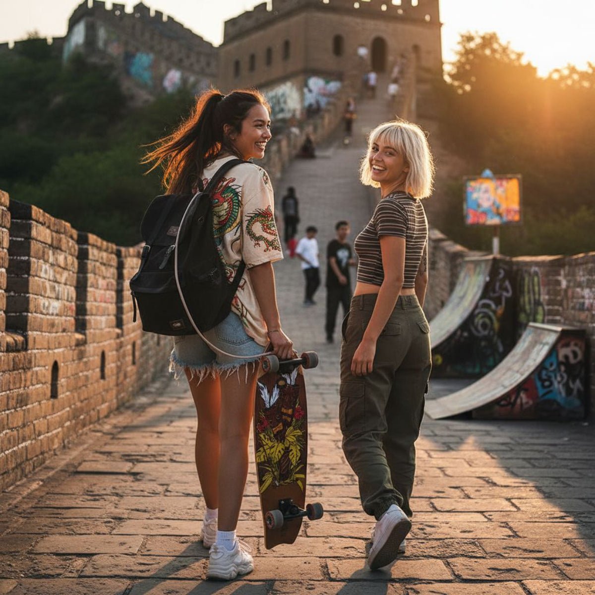 Cruiser Fishtail Tiki Totem 30" - ghettoblasterwear