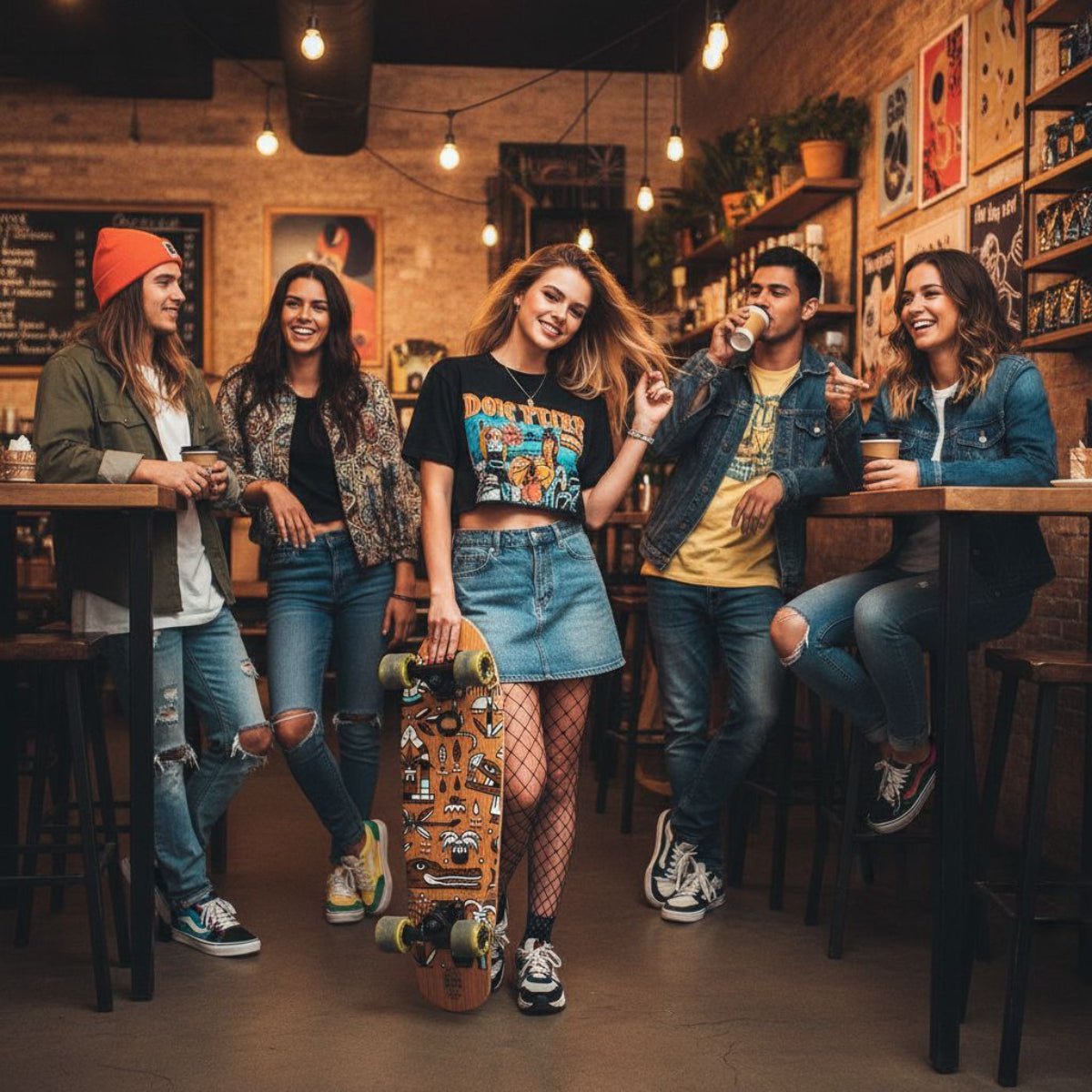 Cruiser Medium Geroglifics 32" - ghettoblasterwear