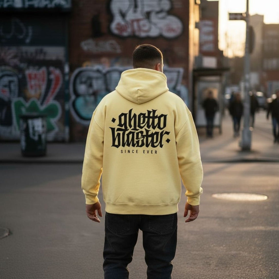 Felpa con Cappuccio Corporate – Lemon - ghettoblasterwear