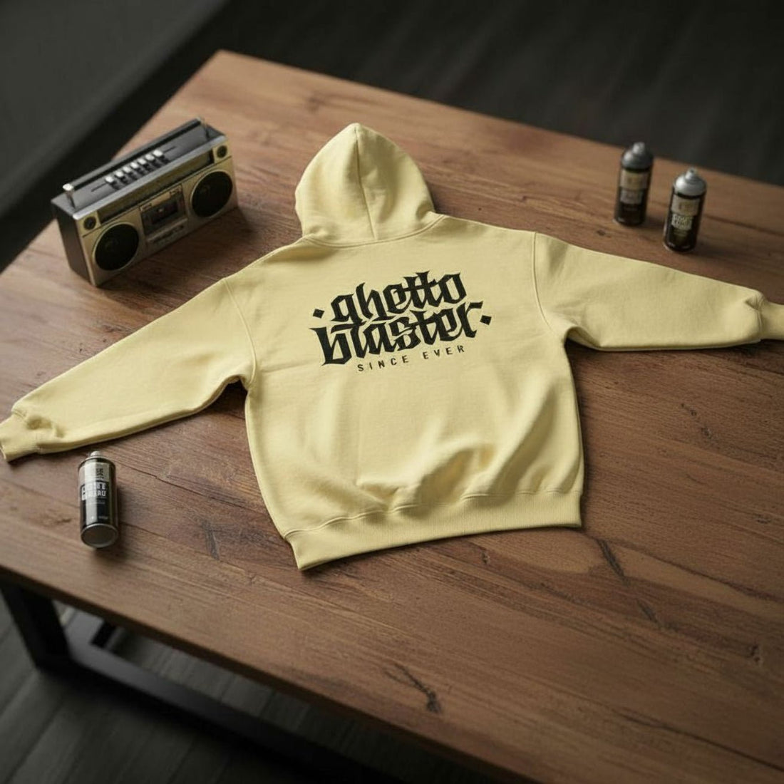 Felpa con Cappuccio Corporate – Lemon - ghettoblasterwear