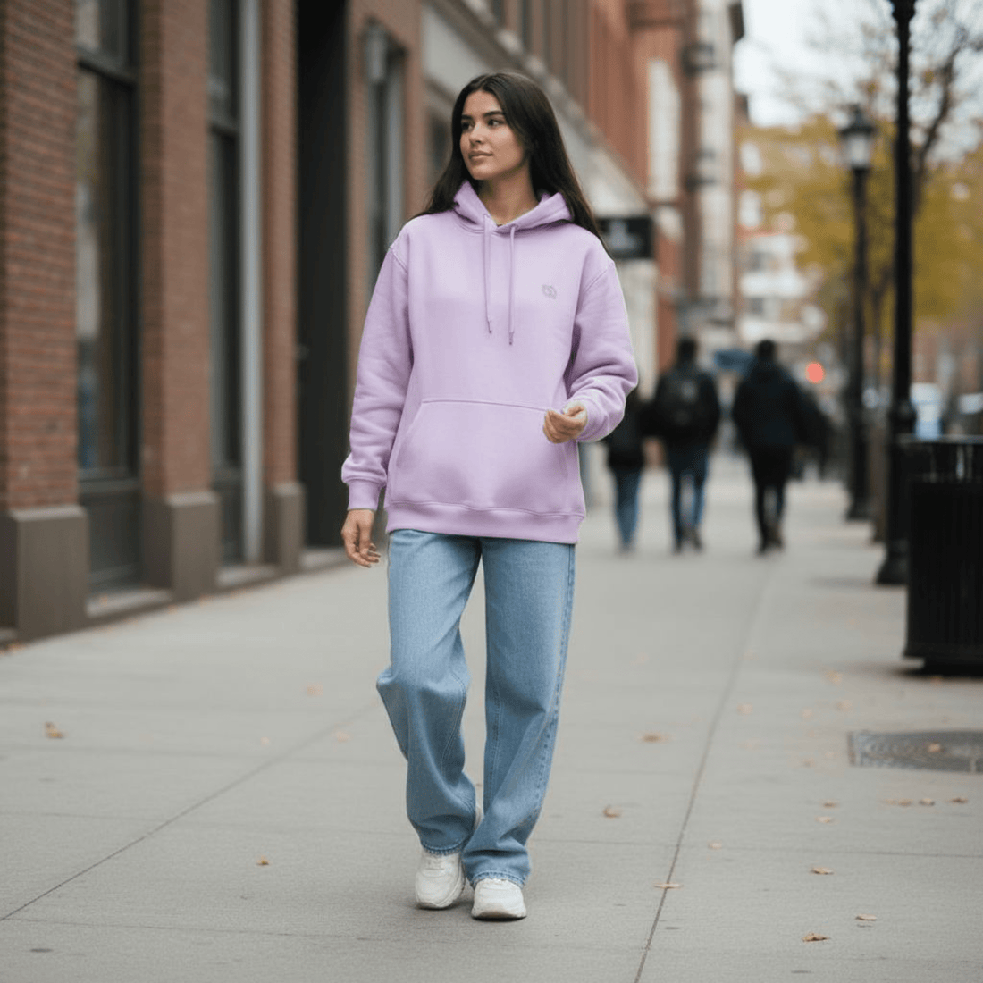 Felpa con Cappuccio Logo Lavander - ghettoblasterwear