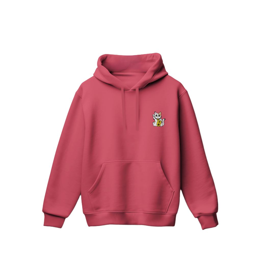 Felpa con Cappuccio Meow Canary Red A - ghettoblasterwear