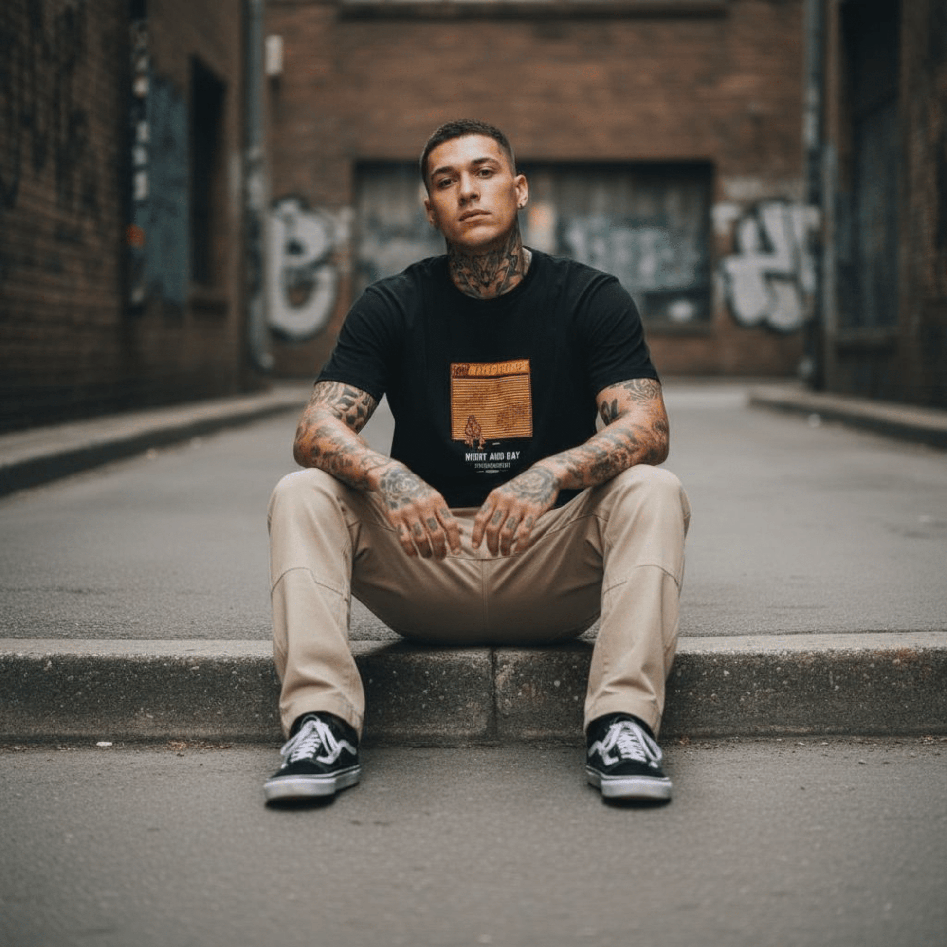 Ghettoblaster Sandwich Tee Black - ghettoblasterwear