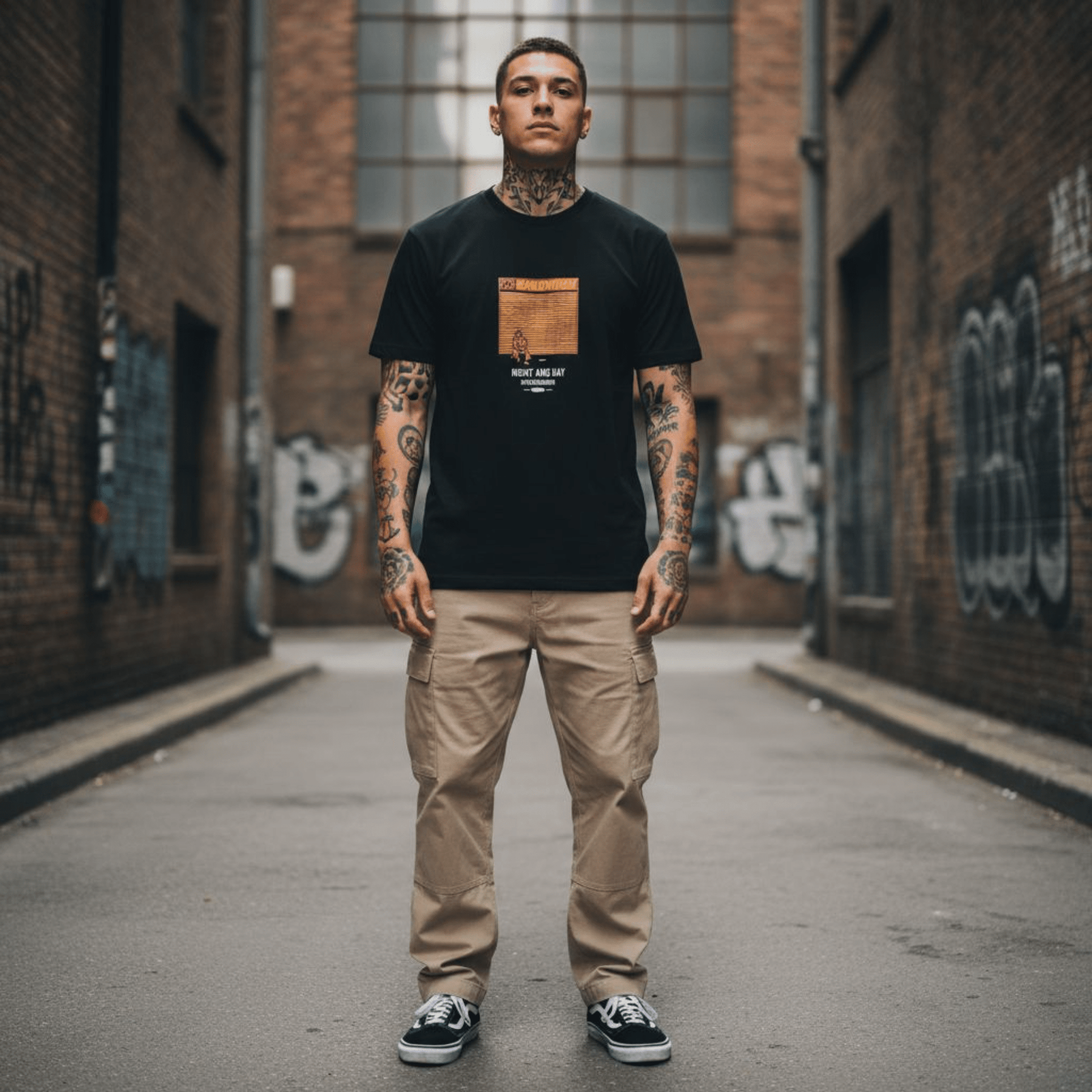 Ghettoblaster Sandwich Tee Black - ghettoblasterwear