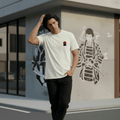 Kenjutsu Samurai Tee – Maglietta Off White in Cotone Biologico - ghettoblasterwear