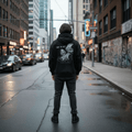 Lagoon Hoodie Black - ghettoblasterwear