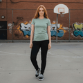 Logo Ella Tee Aloe - ghettoblasterwear