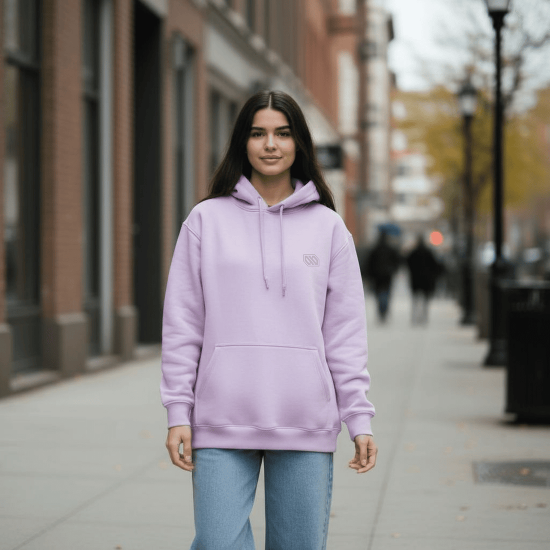 Logo Hoodie Lavander - ghettoblasterwear