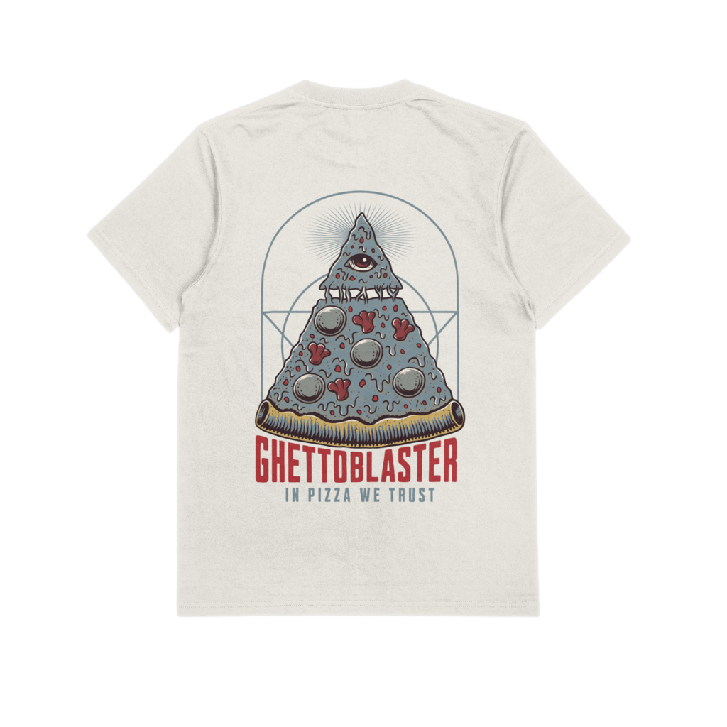 Pizza Trust Tee Off White - ghettoblasterwear