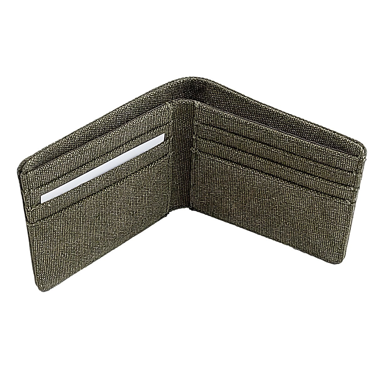 Portafoglio in Canvas con Blocco RFID olive - ghettoblasterwear