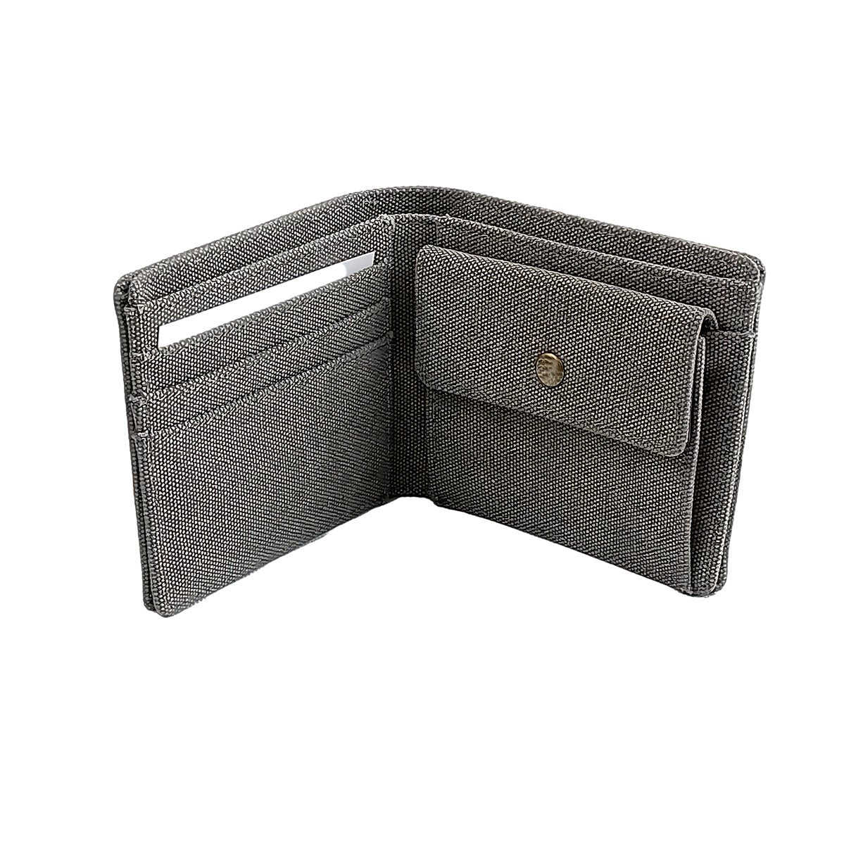 Portafoglio portamonete Canvas RFID grey - ghettoblasterwear