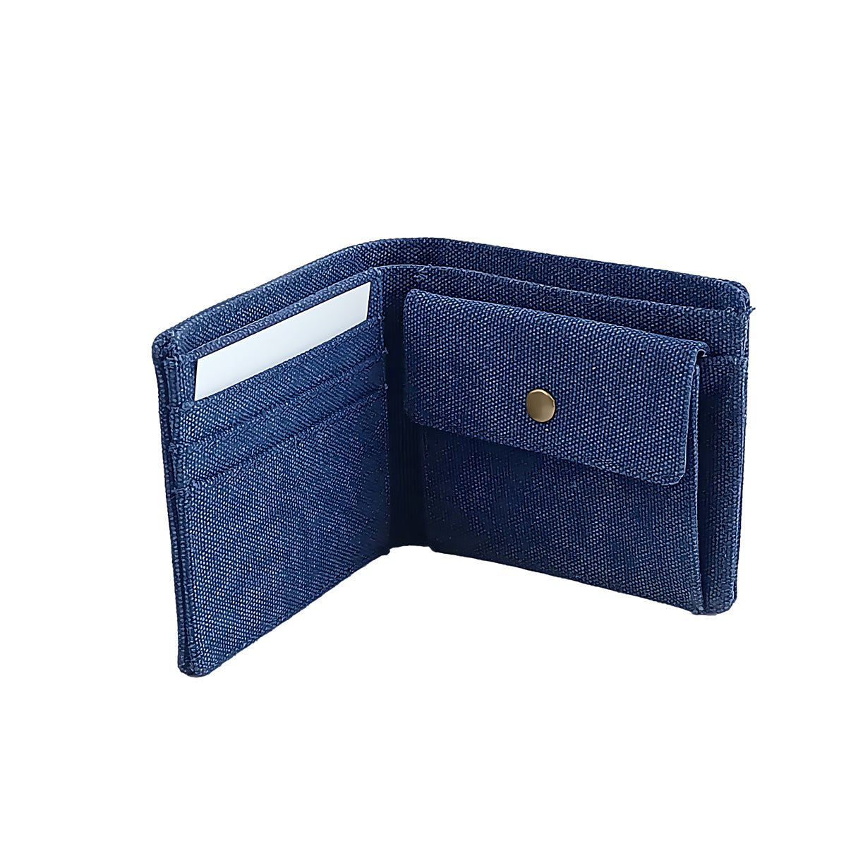 Portafoglio portamonete Canvas RFID navy - ghettoblasterwear