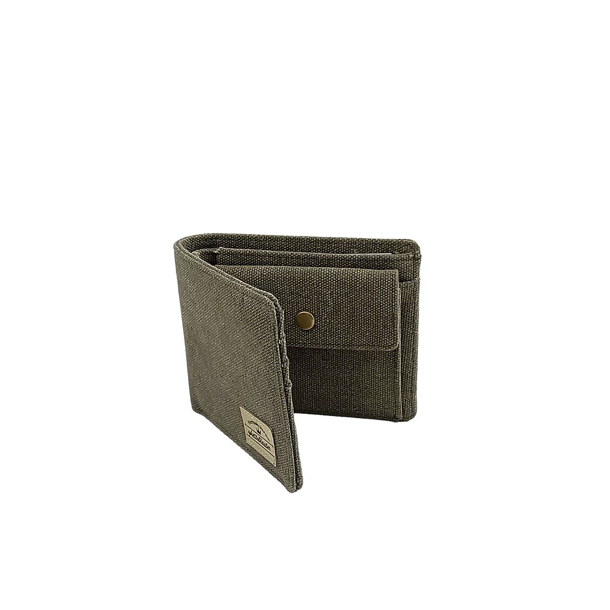 Portafoglio portamonete Canvas RFID olive - ghettoblasterwear