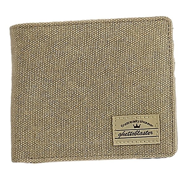 Portafoglio portamonete Canvas RFID sand - ghettoblasterwear