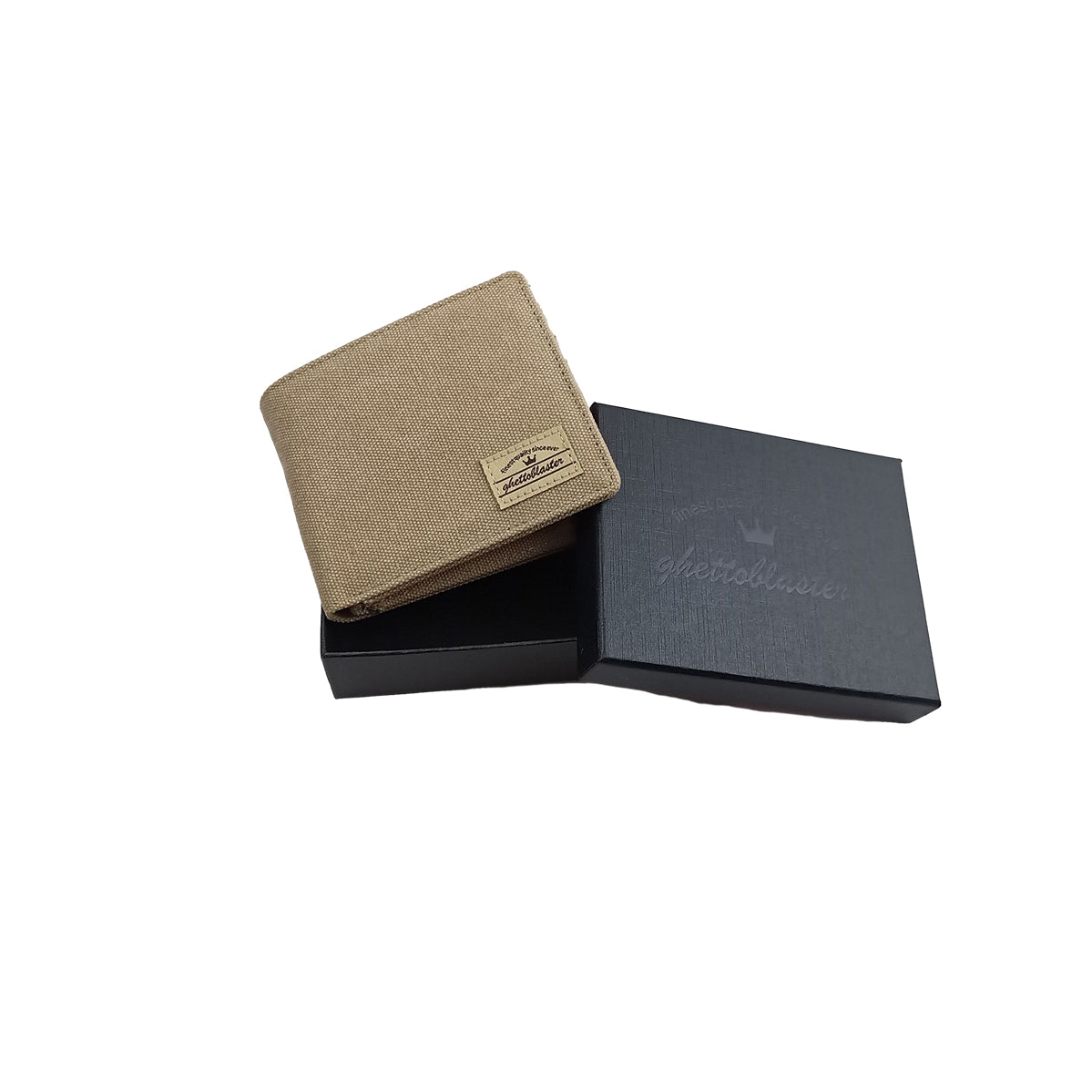 Portafoglio portamonete Canvas RFID sand - ghettoblasterwear