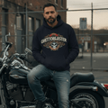 Riders Hoodie Navy - ghettoblasterwear