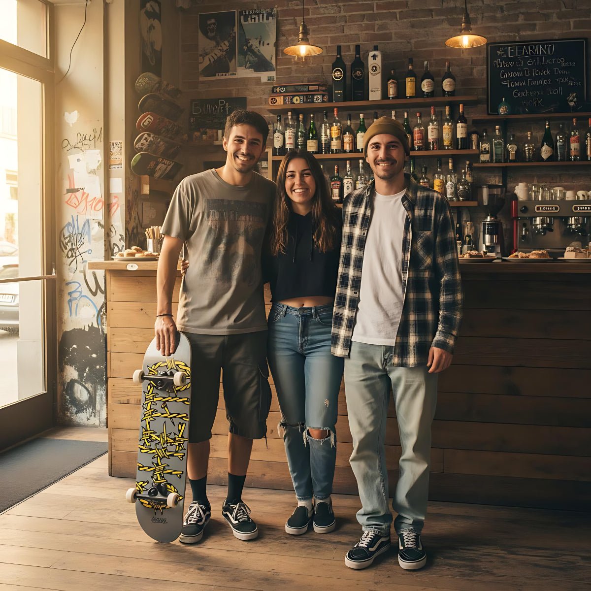 Skate per iniziare Barbed Wire Grey 7.87" - ghettoblasterwear