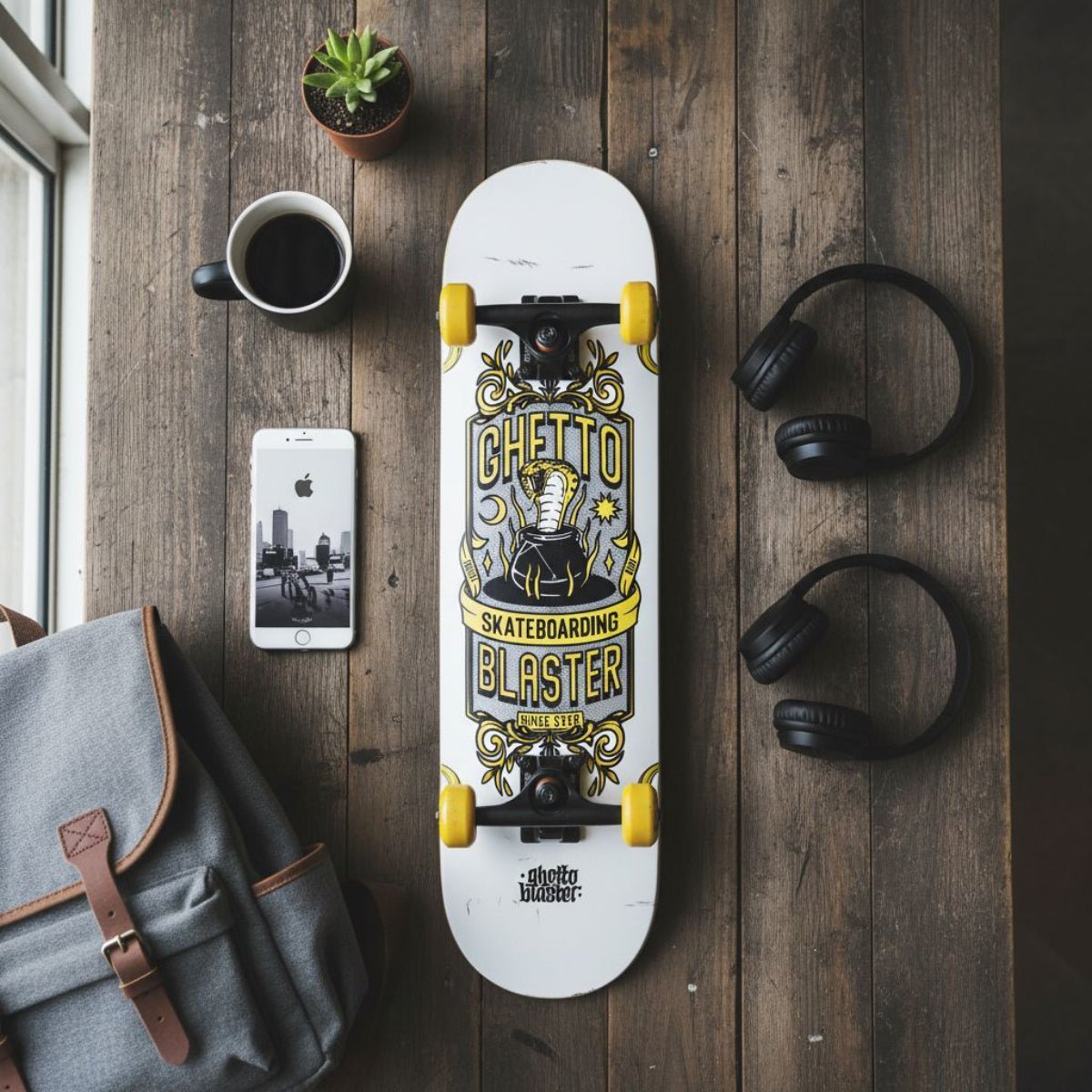 Skate per iniziare Kobra yellow 8.0" - ghettoblasterwear