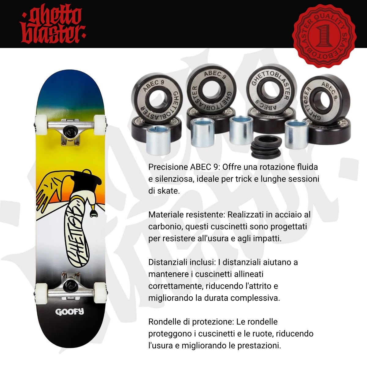 Skate per iniziare Push Goofy 8.0" - ghettoblasterwear