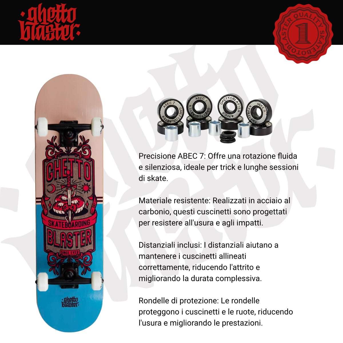 Skateboard completo per iniziare Sword Sand 8.0" - ghettoblasterwear