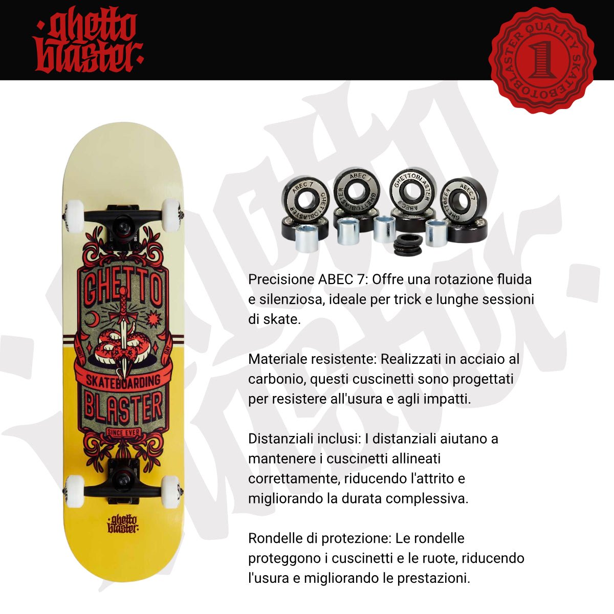 Skateboard completo per iniziare Sword Snp 8.125" - ghettoblasterwear