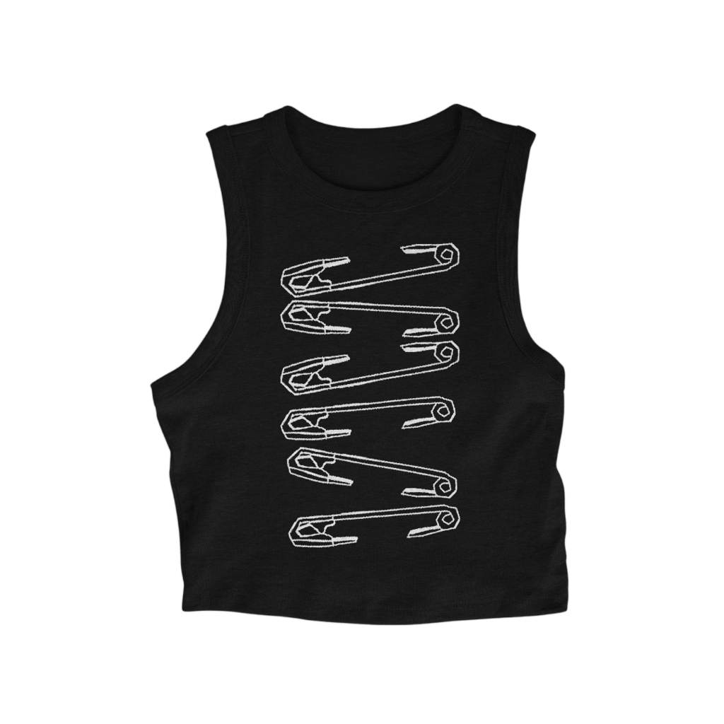 Spille Crop Top Black - ghettoblasterwear