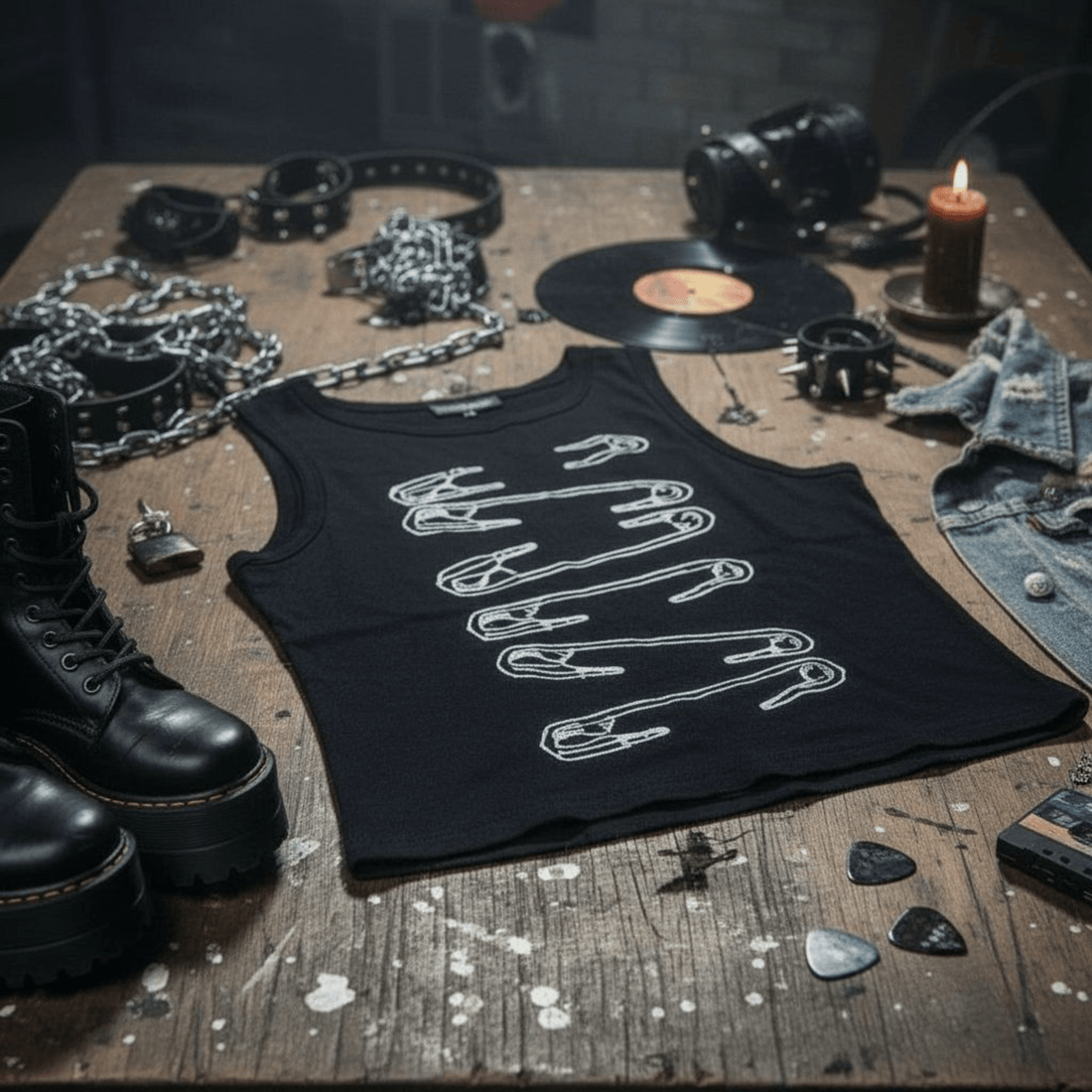 Spille Crop Top Donna Black - Ghettoblaster - ghettoblasterwear