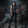 Spille Crop Top Donna Black - Ghettoblaster - ghettoblasterwear