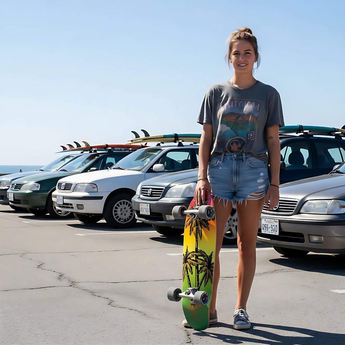 Surfskate Palm Sand 30" x 9.75" - ghettoblasterwear