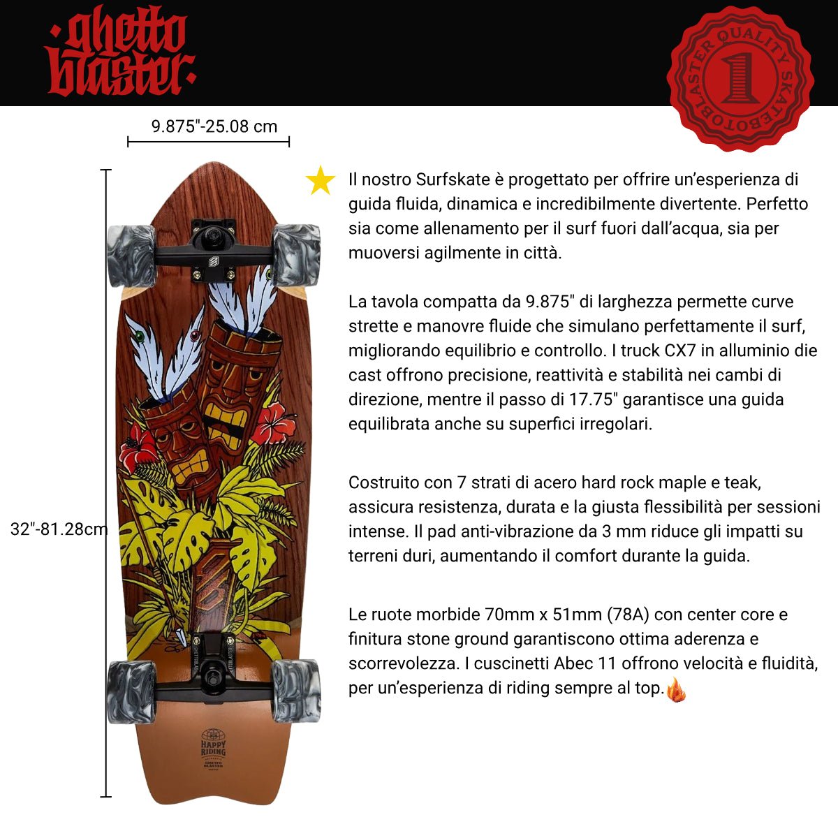 Surfskate Second Hand Ghettoblaster – Valutazione 8/10 - ghettoblasterwear