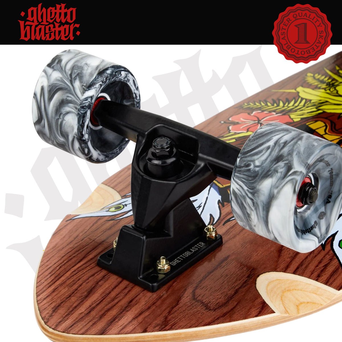 Surfskate Usato – Grado 10/10 | Tavola 32" in Acero e Mogano - ghettoblasterwear