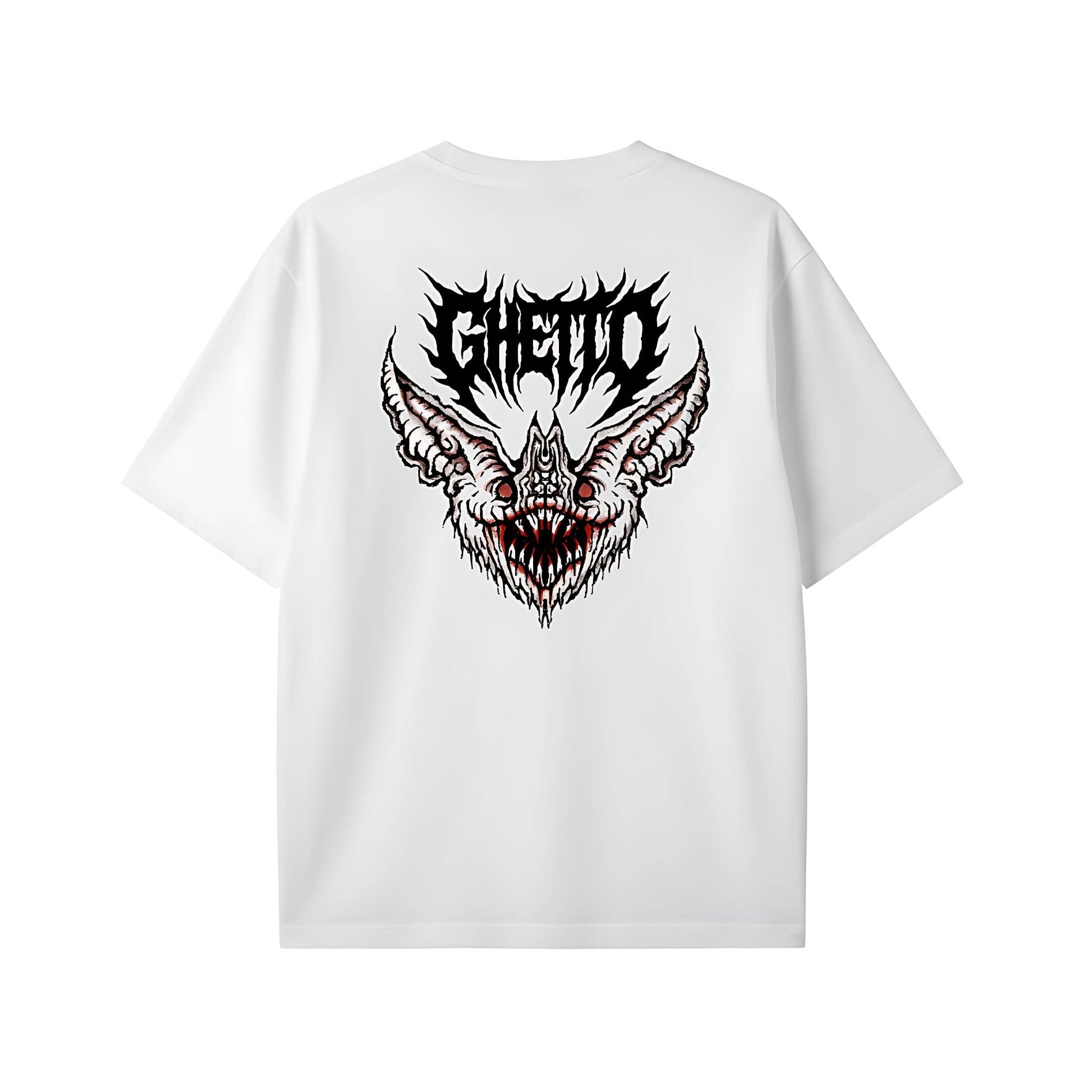T-Shirt Bat White – Streetwear - ghettoblasterwear