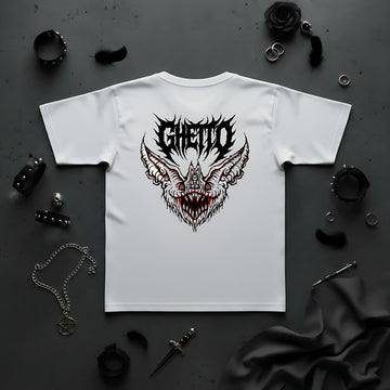 T-Shirt Bat White – Streetwear - ghettoblasterwear