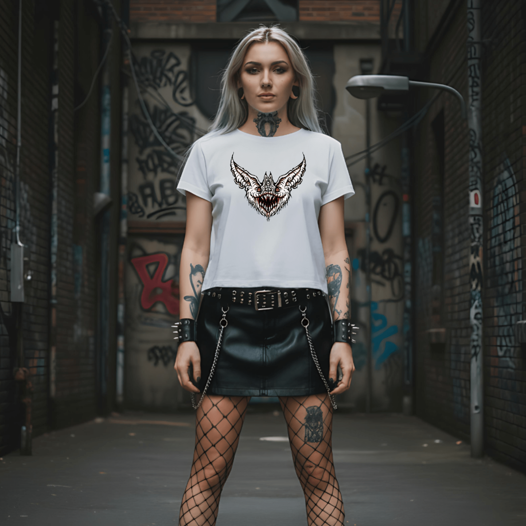 T-Shirt Bath Girl - White - Streetwear - ghettoblasterwear