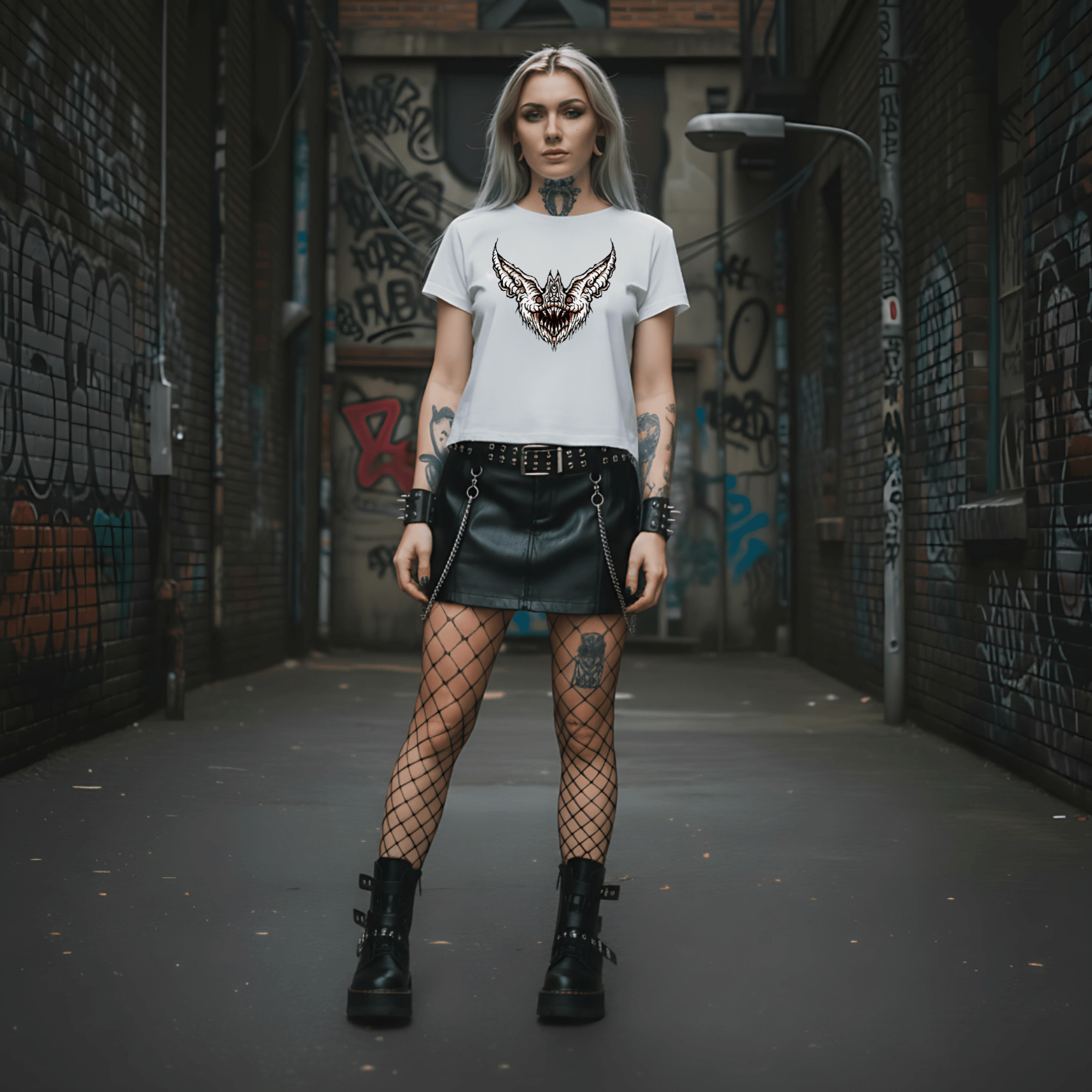 T-Shirt Bath Girl - White - Streetwear - ghettoblasterwear