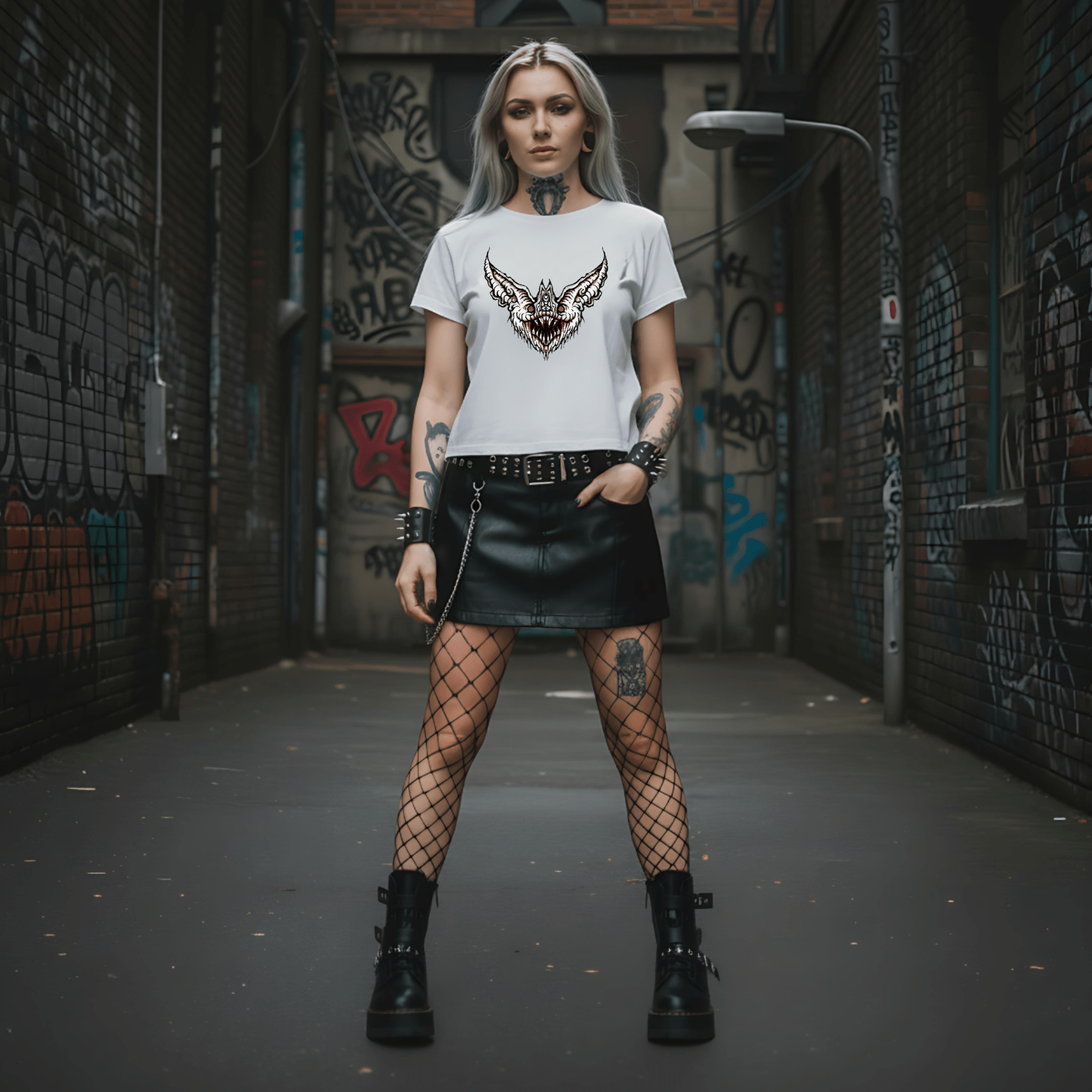 T-Shirt Bath Girl - White - Streetwear - ghettoblasterwear