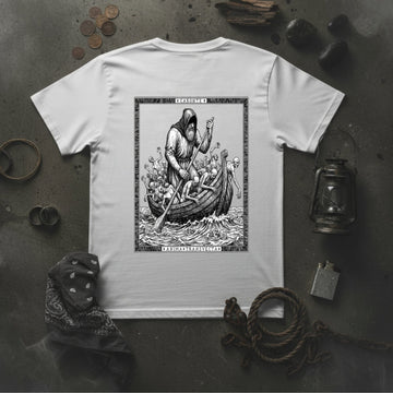 T-Shirt Dante series Caronte - White - Streetwear - ghettoblasterwear