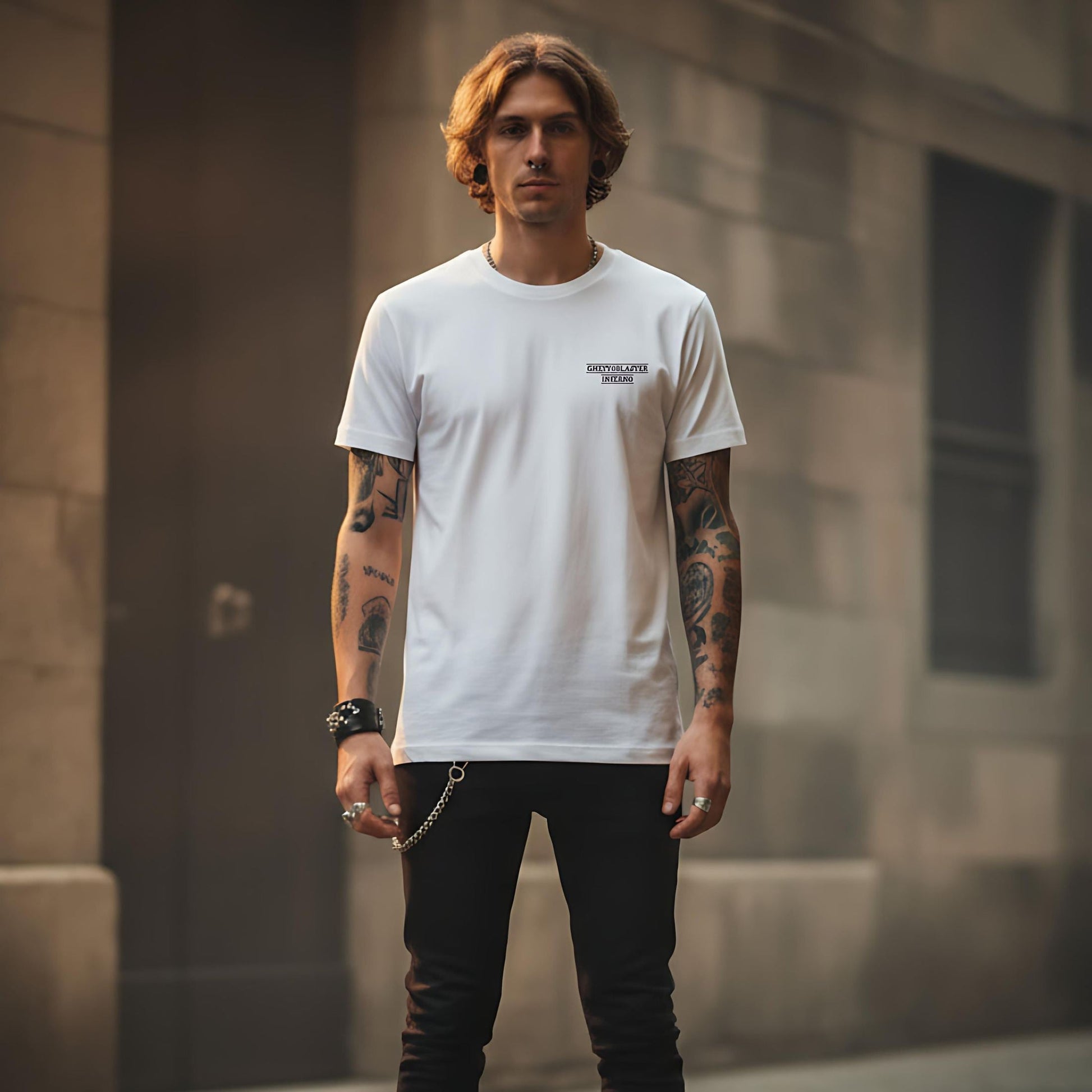 T-Shirt Dante series Lucifer - White - Streetwear - ghettoblasterwear