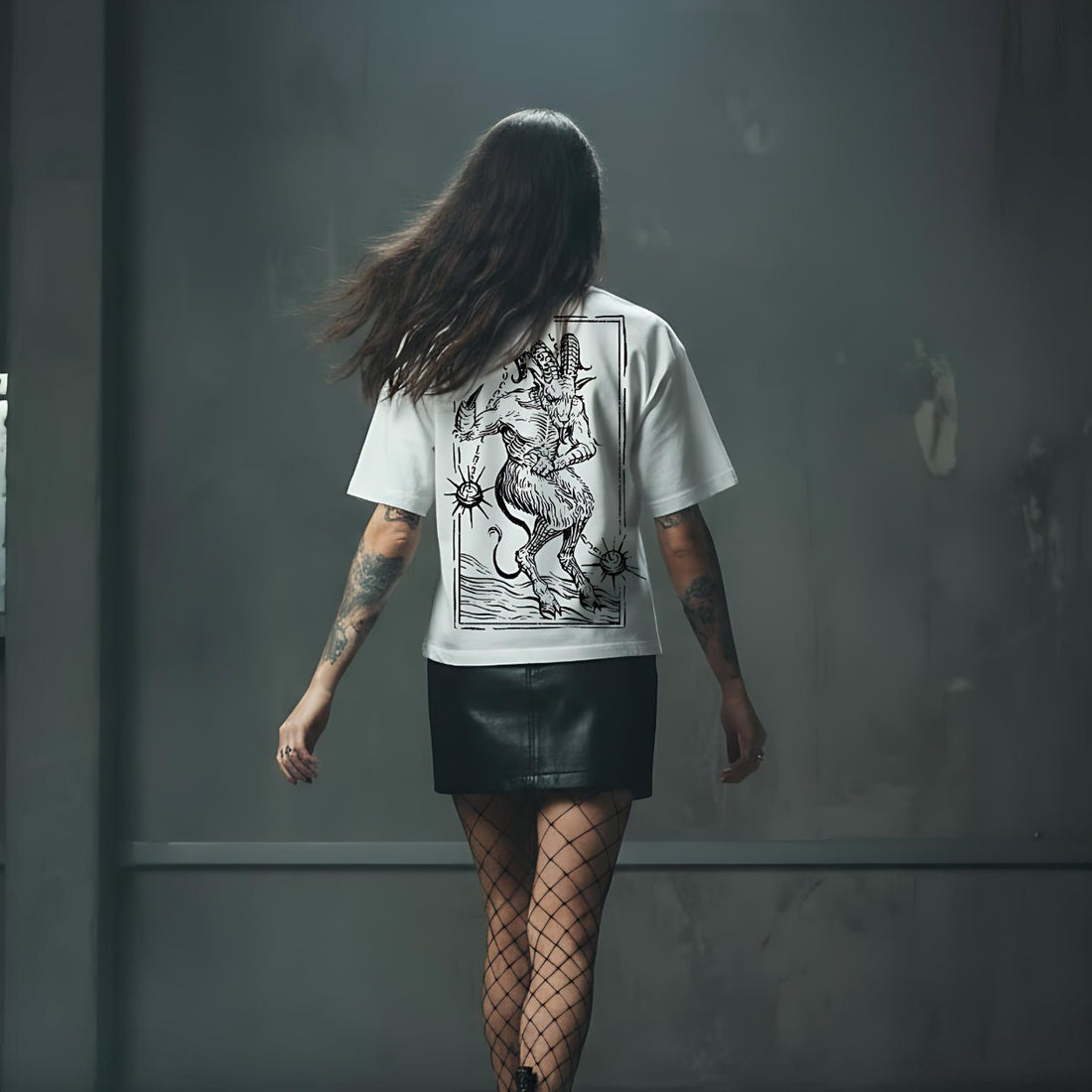 T-Shirt Goat Girl - White - Streetwear - ghettoblasterwear