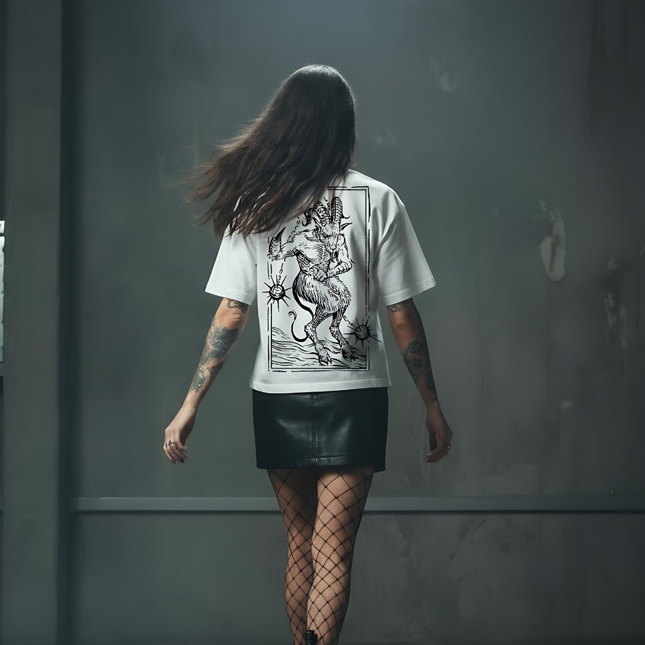 T-Shirt Goat Girl - White - Streetwear - ghettoblasterwear