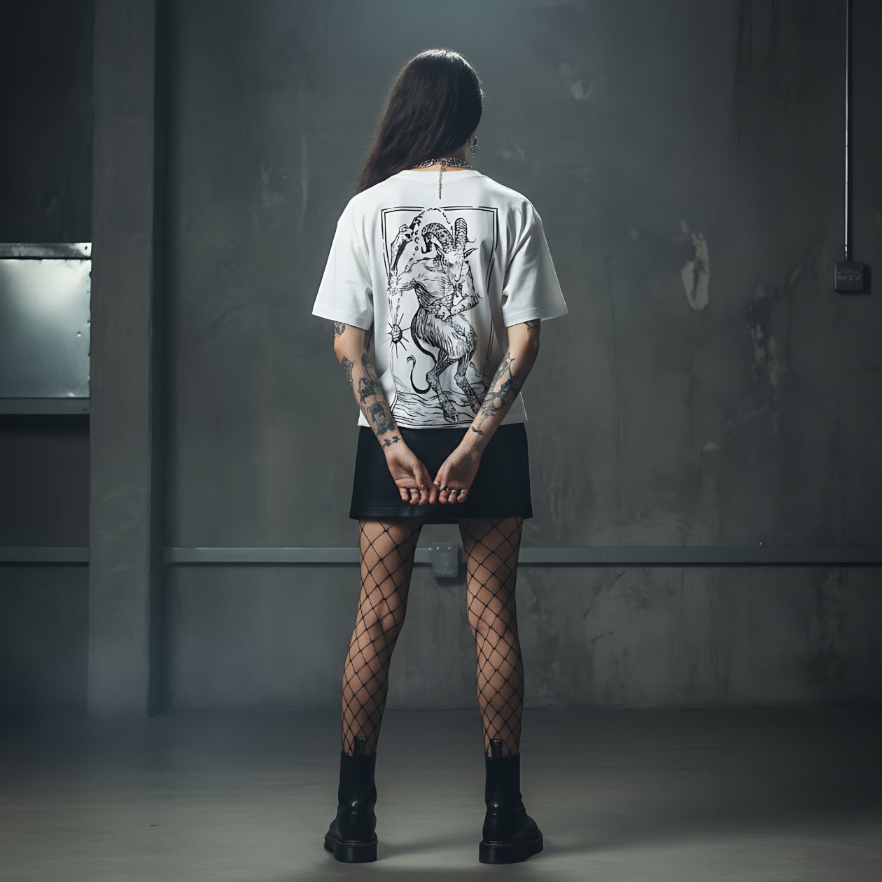 T-Shirt Goat Girl - White - Streetwear - ghettoblasterwear