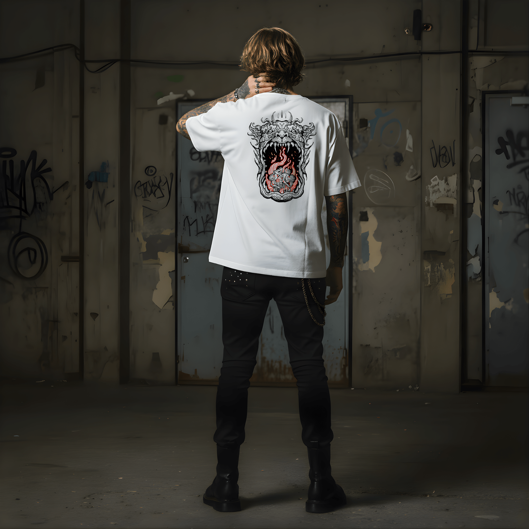 T-Shirt Mouth - White - Streetwear - ghettoblasterwear