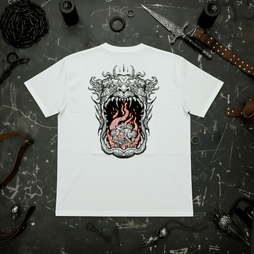T-Shirt Mouth - White - Streetwear - ghettoblasterwear