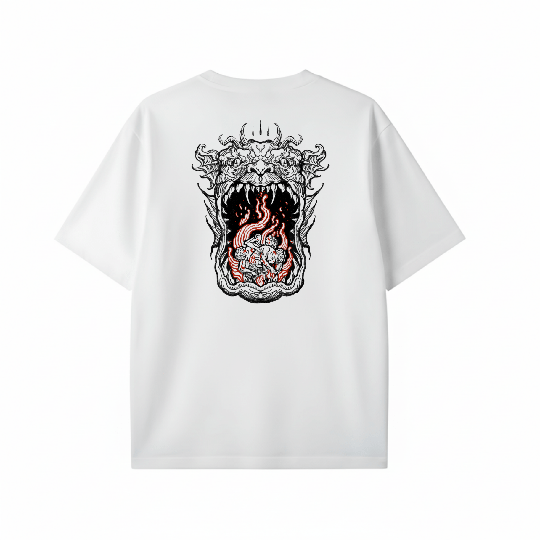 T-Shirt Mouth - White - Streetwear - ghettoblasterwear